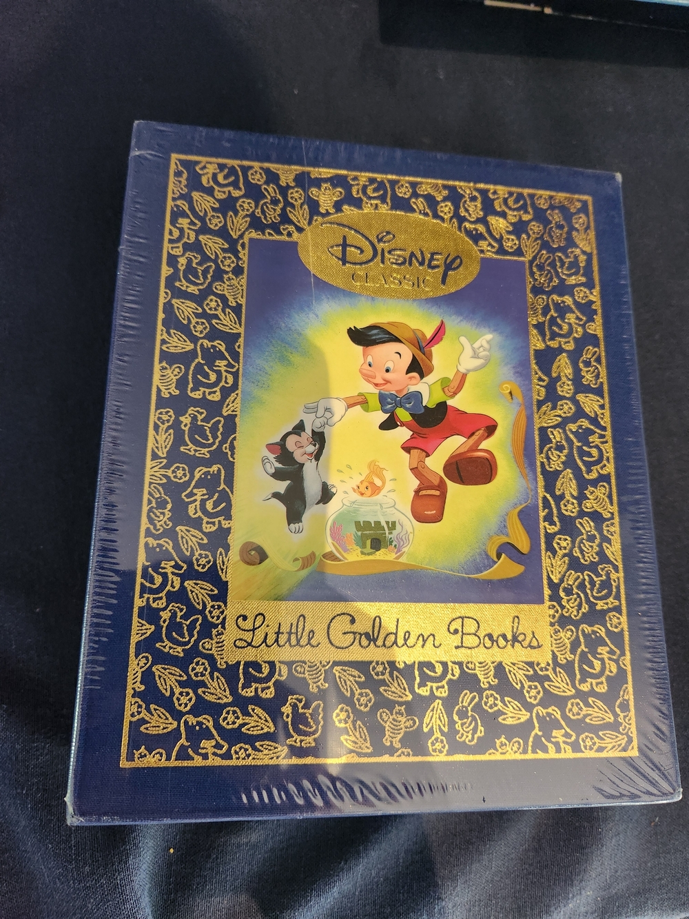 Disney Little Golden Books Set - Blue & Gold Pinocchio Cover